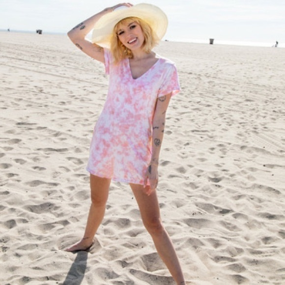 Smash + Tess The Sunday Shorty Bubblegum Tie Dye size XS - Picture 1 of 11